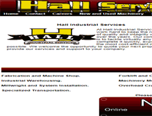 Tablet Screenshot of hallservices.com